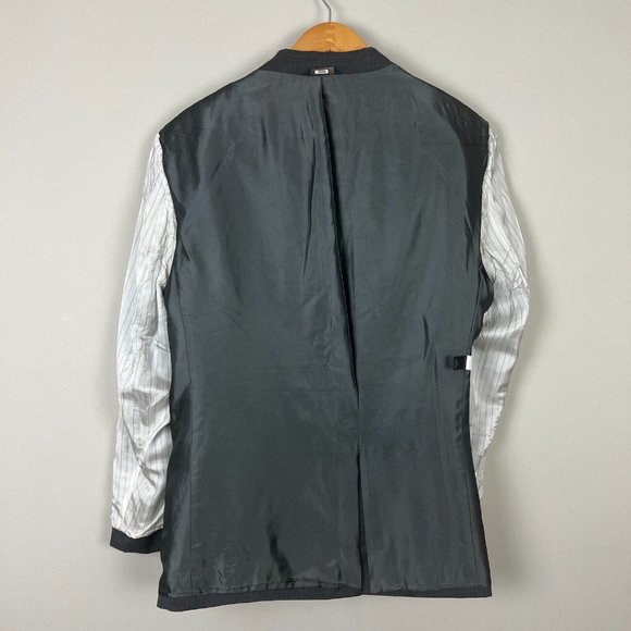 Banana Republic Blazer Jacket Mens 40S Gray Lanificio Wool Modern Fit Sport Coat - Picture 16 of 16